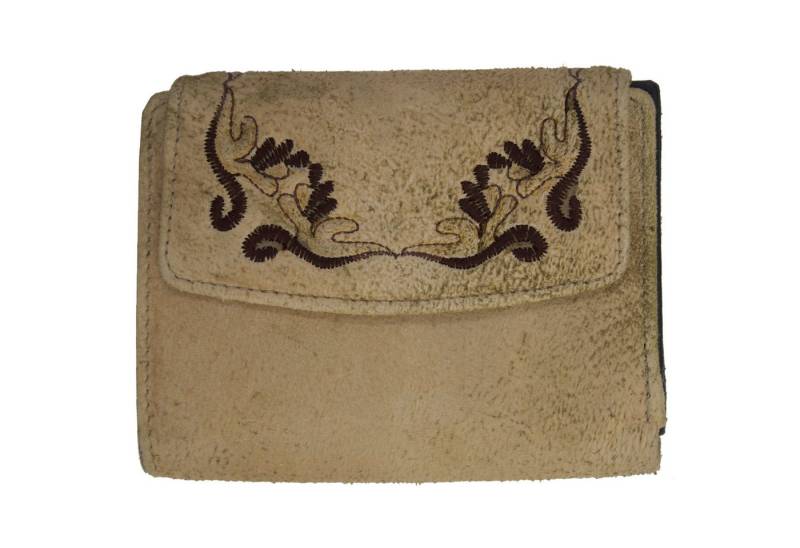 Domelo Trachtentasche Domelo Damen Geldbörse Trachten Geldbeutel Leder Brieftasche Portmonee von Domelo