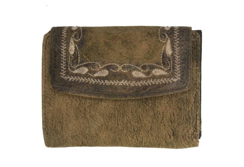 Domelo Trachtentasche Domelo Damen Geldbörse Trachten Geldbeutel Leder Brieftasche Portmonee von Domelo