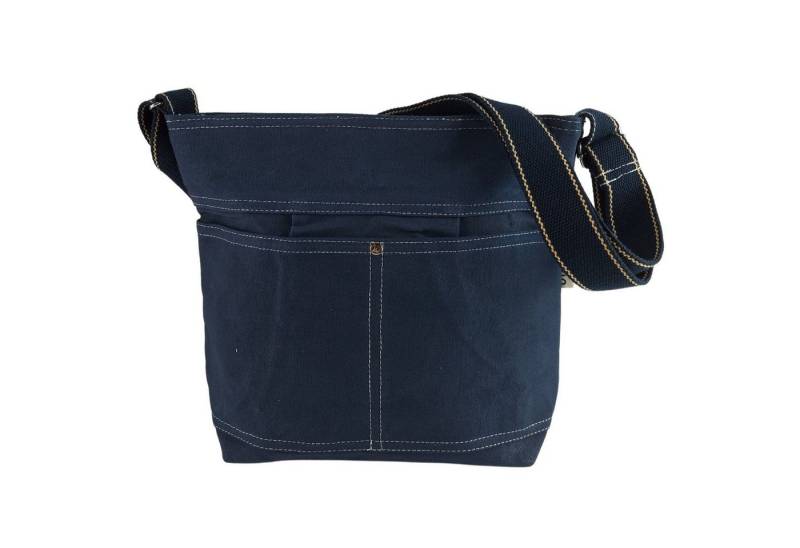 Domelo Umhängetasche Vegane Umhängetasche Handtasche Schultertasche wasserabweisend, Tasche aus gewachstem Canvas, wasserabweisend, DIN A4 geeignet von Domelo