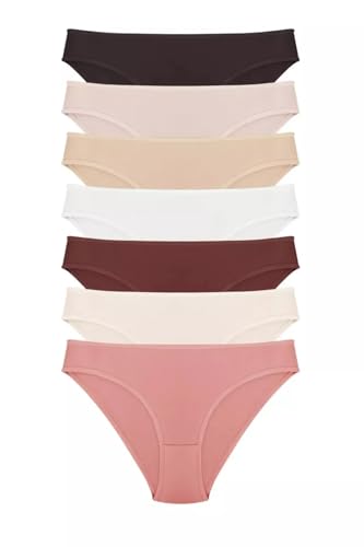 DOMINANT 7er Set Damen Slips Set Unterhosen Baumwolle Panty Unterwäsche Frauen aktmungsaktiv bequem S - 3XL von Dominant Women's Essentials