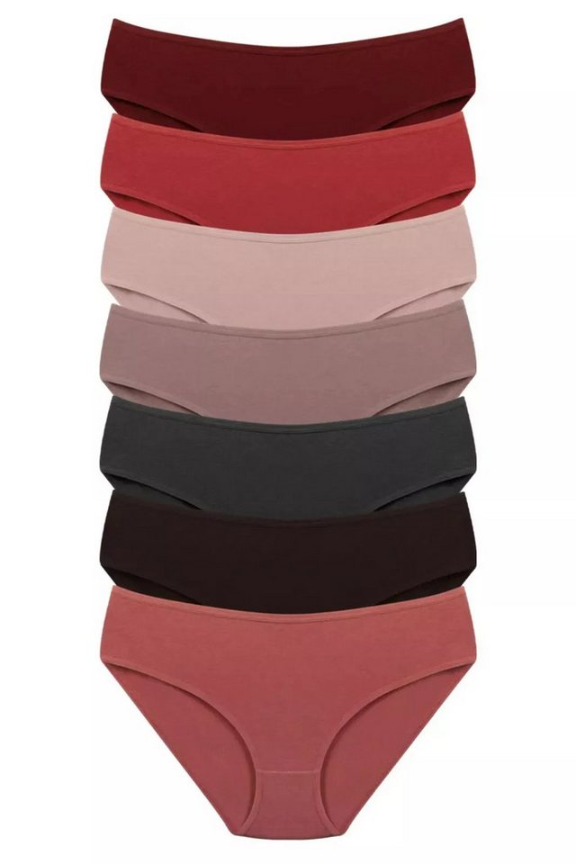 Dominant Bikinislip Damenunterwäsche (Packung, 7-St) aus elastischer Baumwolle bequem atmungsaktiv von Dominant