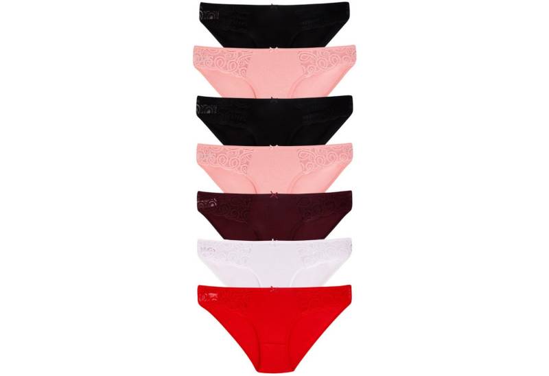 Dominant Bikinislip Damenunterwäsche (Packung, 7-St) aus elastischer Baumwolle bequem atmungsaktiv von Dominant