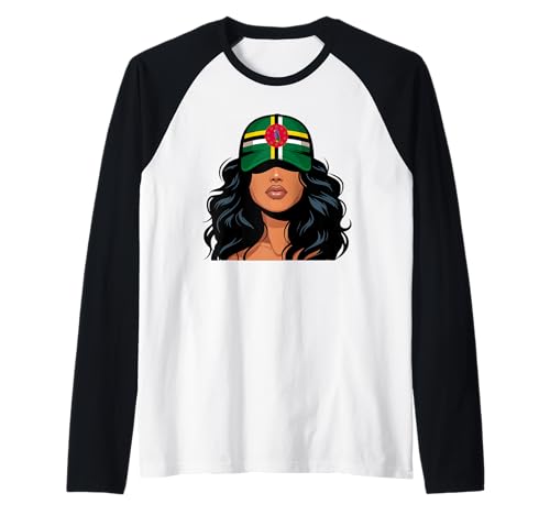 Dominikanische Mädchen Dominica Flagge Stolze Dominikanische Frauen Raglan Dominikanische Mädchen Dominica Flagge Stolze Dominikanische Frauen Raglan von Dominica for Girls and Women Dominican Outfit