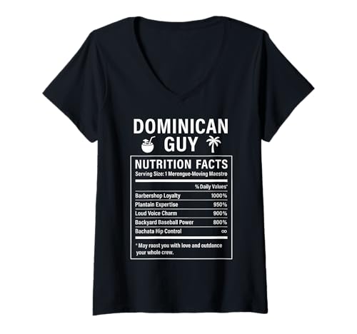 Damen Dominican Guy Stolzer Männer und Jungen Dominikaner T-Shirt mit V-Ausschnitt Damen Dominican Guy Stolzer Männer und Jungen Dominikaner T-Shirt mit V-Ausschnitt von Dominican Culture Gifts for Dominican Boys Men