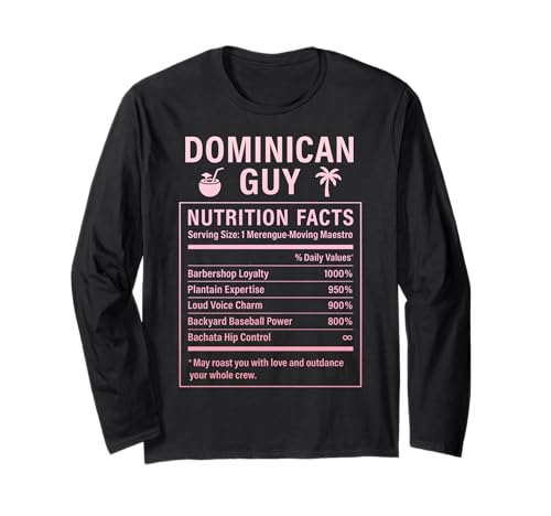 Dominican Guy Stolzer Männer und Jungen Dominikaner Langarmshirt von Dominican Culture Gifts for Dominican Boys Men