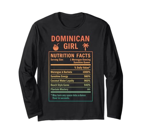Dominikanisches Mädchen Stolze Frauen mit Dominikanerstolz Langarmshirt von Dominican Culture Gifts for Girls Women