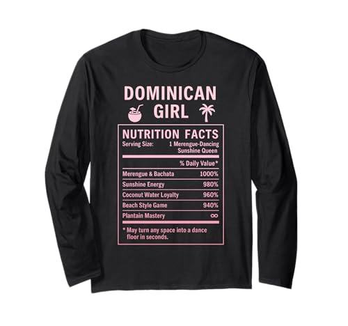 Dominikanisches Mädchen Stolze Frauen mit Dominikanerstolz Langarmshirt von Dominican Culture Gifts for Girls Women