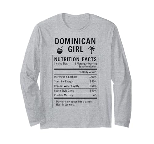 Dominikanisches Mädchen Stolze Frauen mit Dominikanerstolz Langarmshirt von Dominican Culture Gifts for Girls Women