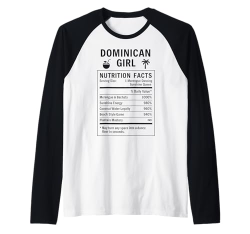 Dominikanisches Mädchen Stolze Frauen mit Dominikanerstolz Raglan von Dominican Culture Gifts for Girls Women