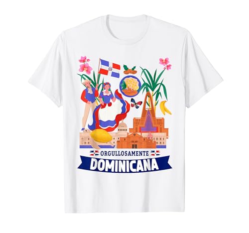 Dominikanische Republik Flagge Idee für Frauen Republica Dominicana T-Shirt von Dominican Republic Flag Accessories Ideas For Kids
