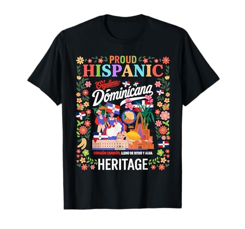 Dominikanische Hispanische Erbe Monatsflagge Idee Kinder Dominicano T-Shirt von Dominican Republic Flag Kids Idea For Boys & Girls