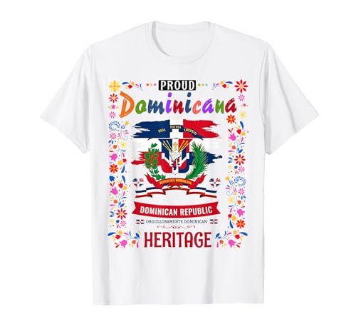 Republica Dominicana Kostüm-Ideen für Frauen in der Dominikanerin T-Shirt von Dominican Republic Flag Outfit Ideas For Girls