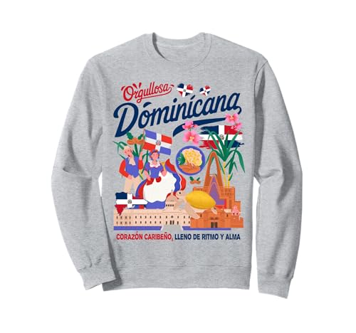 Dominikanische Republik Flagge Kostüm Idee für Frauen Dominicana Sweatshirt von Dominican Republic Hispanic Heritage Girls Ideas