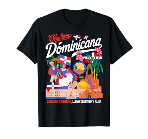 Dominikanische Republik Flagge Kostüm Idee für Frauen Dominicana T-Shirt von Dominican Republic Hispanic Heritage Girls Ideas