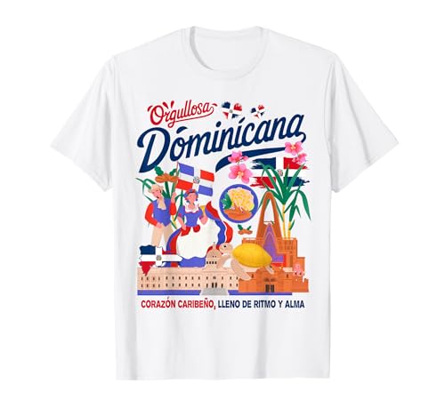 Dominikanische Republik Flagge Kostüm Idee für Frauen Dominicana T-Shirt von Dominican Republic Hispanic Heritage Girls Ideas