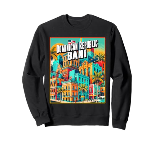 Bani Dominikanische Republik Familienausflug Herren Damen Retro Stadt Sweatshirt Bani Dominikanische Republik Familienausflug Herren Damen Retro Stadt Sweatshirt von Dominican Republic Vacation Apparel Souvenir Gifts