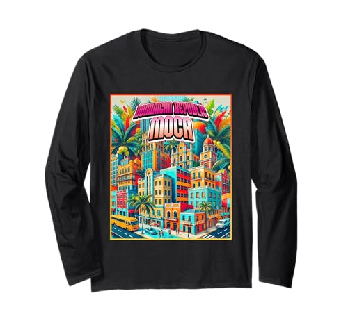 Moca Dominikanische Republik Männer Frauen Familienausflug Retro Stadt Langarmshirt Moca Dominikanische Republik Männer Frauen Familienausflug Retro Stadt Langarmshirt von Dominican Republic Vacation Apparel Souvenir Gifts