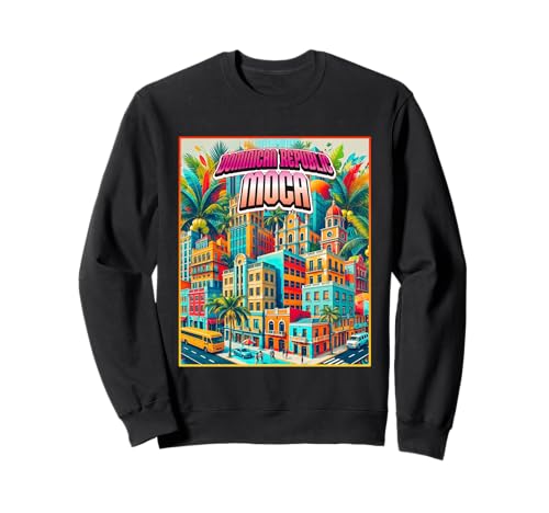 Moca Dominikanische Republik Männer Frauen Familienausflug Retro Stadt Sweatshirt Moca Dominikanische Republik Männer Frauen Familienausflug Retro Stadt Sweatshirt von Dominican Republic Vacation Apparel Souvenir Gifts