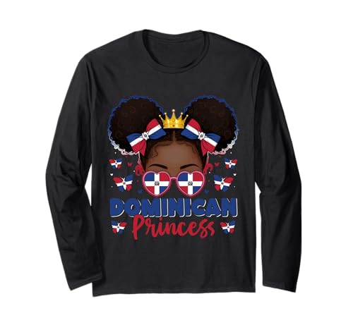 Dominikanische Prinzessin Flagge Dominicana für Mädchen Frauen Langarmshirt Dominikanische Prinzessin Flagge Dominicana für Mädchen Frauen Langarmshirt von Dominican Republic for Girls and Women Dominican