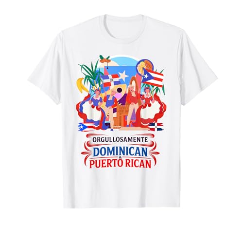 Dominikanische und puertoricanische Idee für Frauen, hispanisches Erbe T-Shirt von Dominicana Puertorriqueña Hispanic Ideas For Kids