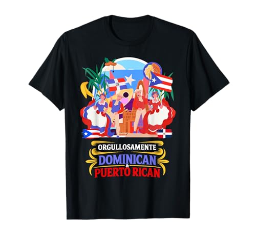 Dominikanische und puertoricanische Idee für Kinder, hispanisches Erbe T-Shirt von Dominicana Puertorriqueña Hispanic Ideas For Women