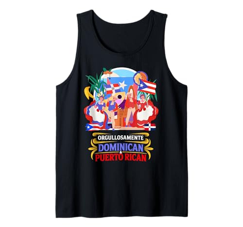 Dominikanische und puertoricanische Idee für Kinder, hispanisches Erbe Tank Top von Dominicana Puertorriqueña Hispanic Ideas For Women