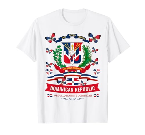 Wappen Republica Dominicana für Kinder & Dominikanische Flagge T-Shirt von Dominicano & Dominican Republic Idea For Women