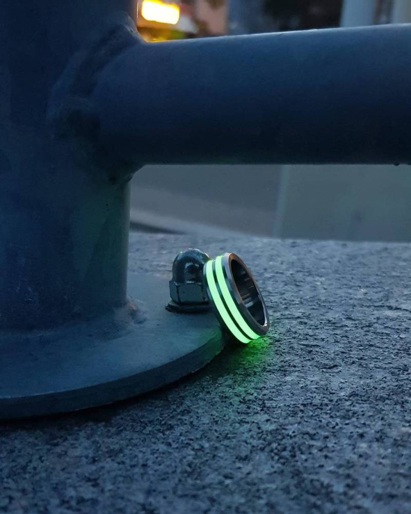 The Sailor. Hightech Luminous Titanium Grade 5 Rings. Hypoallergenic & Customizable. Made Of Highest Quality Grade Titanium von DominikSailerUniq