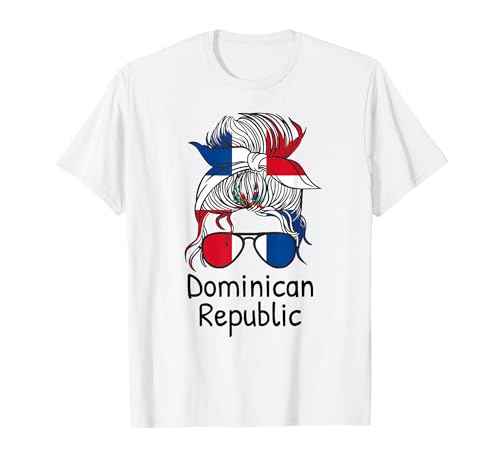 Dominikanische Republik Flagge Karibik Urlaub Girl Dom Rep T-Shirt von Dominikanische Republik Fahne Reise Geschenkidee