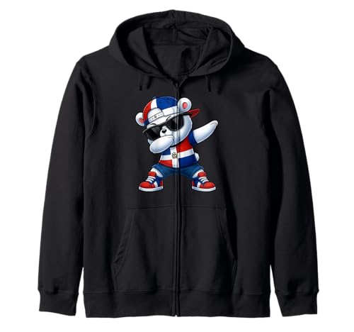 Dominikanischer Bär Patriotisch Dabbing Jungen Kinder 2025 Kapuzenjacke Dominikanischer Bär Patriotisch Dabbing Jungen Kinder 2025 Kapuzenjacke von Dominikanischer Bär Kinder DR Stolz Patriotisch