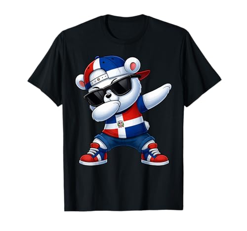 Dominikanischer Bär Patriotisch Dabbing Jungen Kinder 2025 T-Shirt Dominikanischer Bär Patriotisch Dabbing Jungen Kinder 2025 T-Shirt von Dominikanischer Bär Kinder DR Stolz Patriotisch