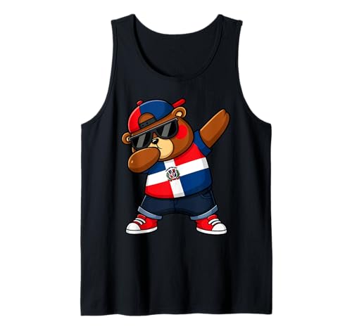 Dominikanischer Bär Patriotisch Dabbing Jungen Kinder 2025 Tank Top Dominikanischer Bär Patriotisch Dabbing Jungen Kinder 2025 Tank Top von Dominikanischer Bär Kinder DR Stolz Patriotisch