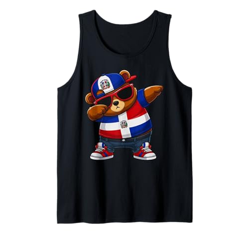 Dominikanischer Bär Patriotisch Dabbing Jungen Kinder 2025 Tank Top Dominikanischer Bär Patriotisch Dabbing Jungen Kinder 2025 Tank Top von Dominikanischer Bär Kinder DR Stolz Patriotisch