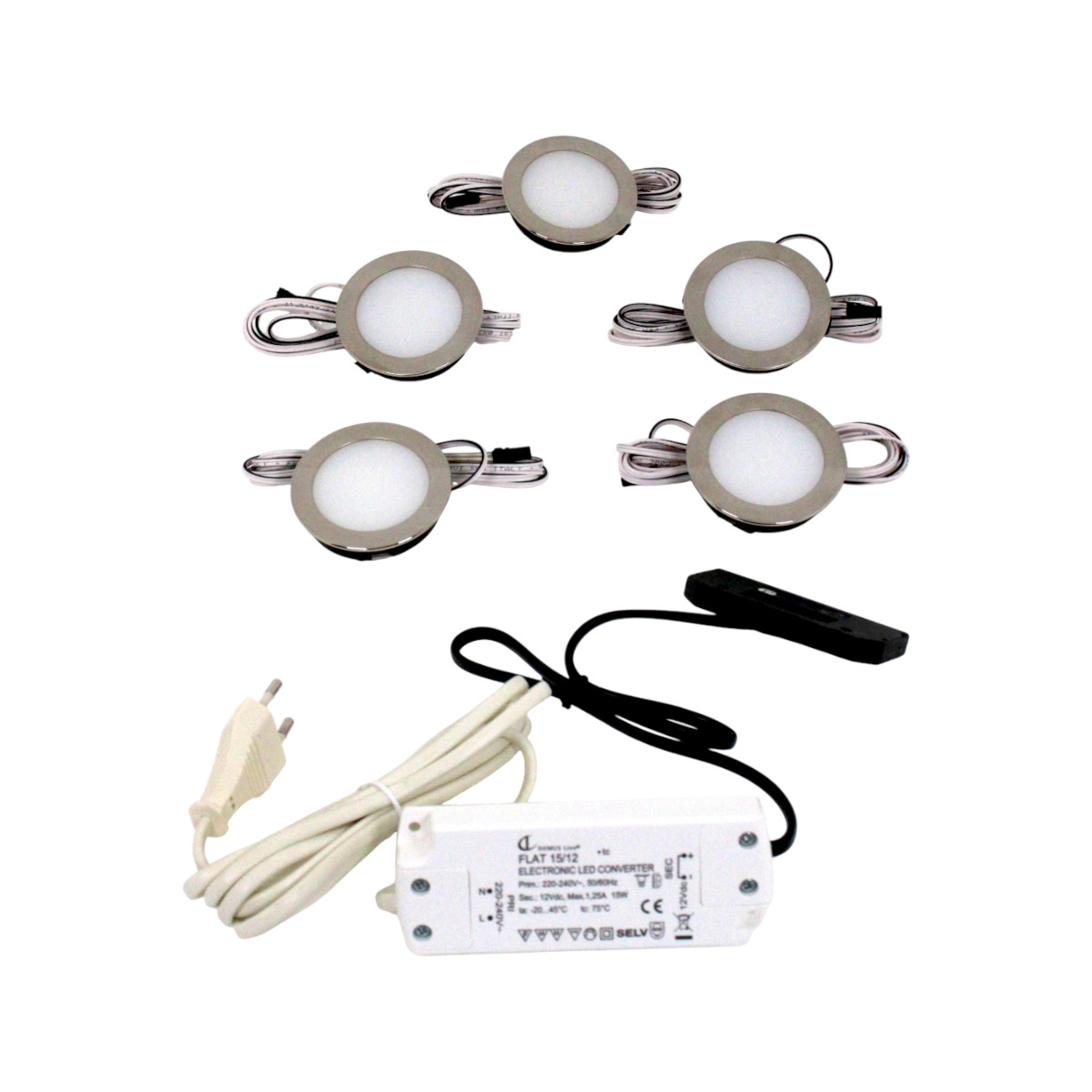 Domus Line 5er Set LED Smally XS Plus Unterbauleuchte Aufbaustrahler 3,00 W von Domus Line