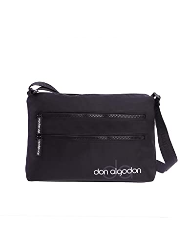 DON ALGODON Damen Zita Shoulder Bag Damen Umh ngetaschen, Schwarz, 30 x 9.5 19 cm EU von DON ALGODON