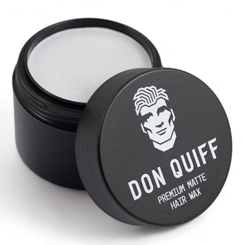 Don Quiff Haarwachs, beegan, starker Halt, neu formbar, kämmbar, matt, wasserbeständig, Bestes Premium Hairwax, Männer, matte, Styling Wachs von Don Quiff