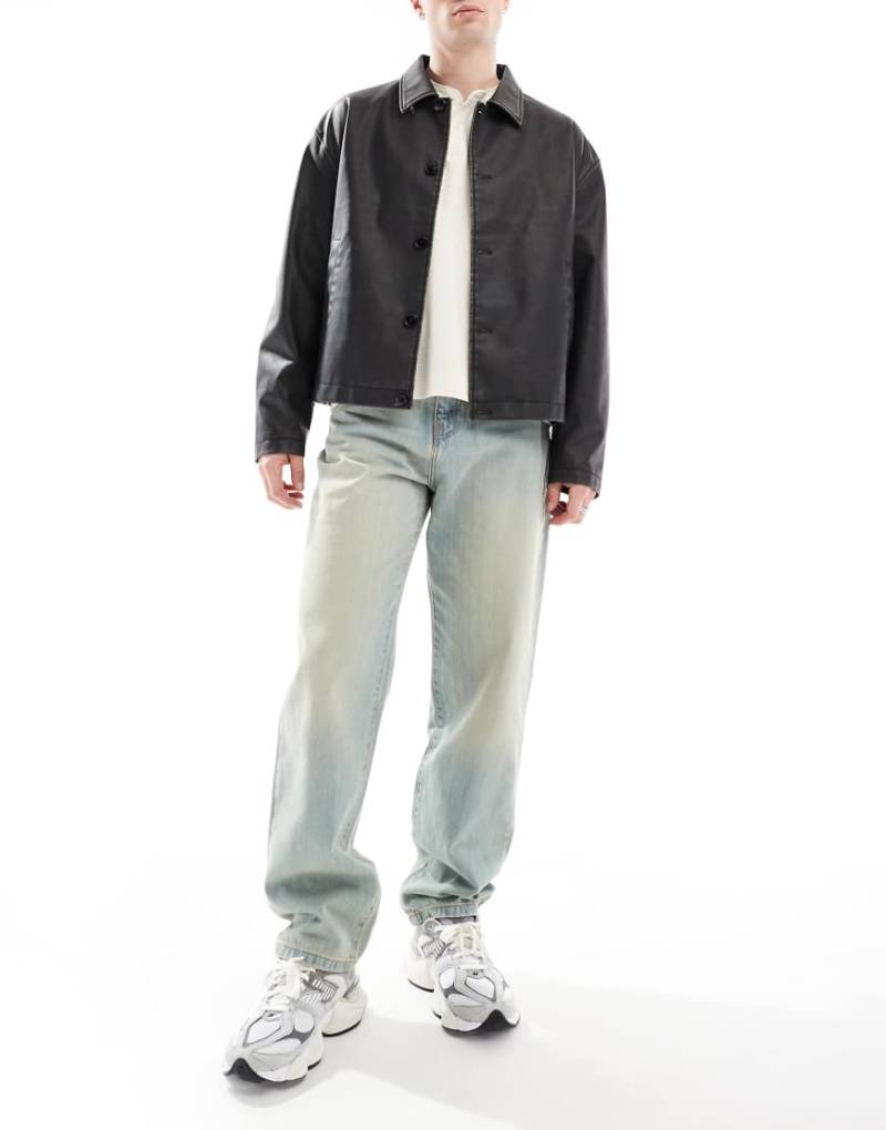 DTT - Feste Baggy-Jeans in Vintage-Mittelblau von Don't Think Twice