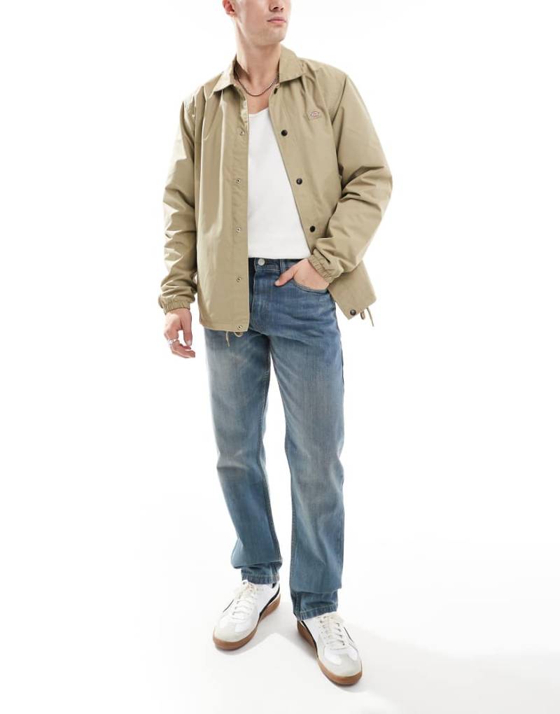 DTT - Gerade geschnittene Jeans aus festem Stoff in dunkelblauer Vintage-Tönung-Marineblau von Don't Think Twice