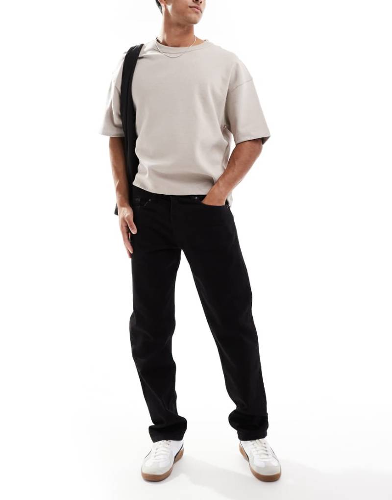 DTT - Gerade geschnittene Jeans ohne Stretch in Schwarz von Don't Think Twice