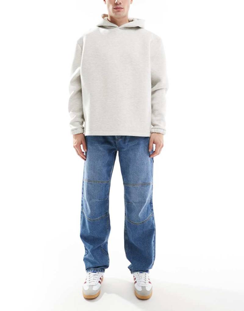 DTT - Nicht-dehnbare Jeans in Hellblau mit elastischem Bund und weitem Schnitt von Don't Think Twice
