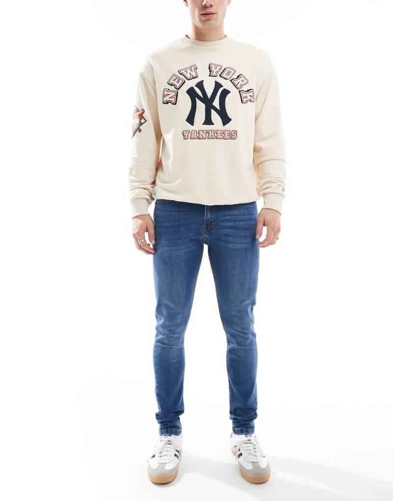 DTT - Stretch-Jeans mit engem Schnitt in Mittelblau von Don't Think Twice