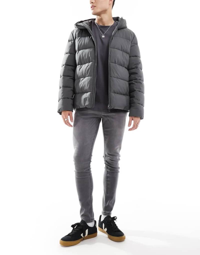 DTT - Stretch-Jeans mit sehr engem Schnitt in Grau von Don't Think Twice