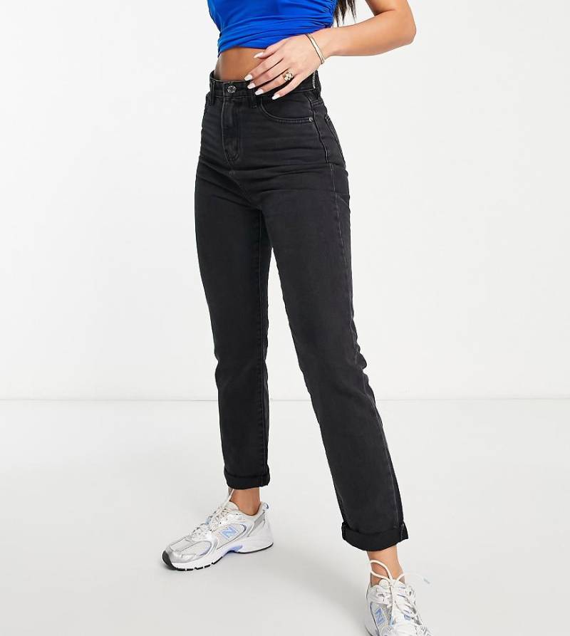 DTT Tall - Lou - Mom-Jeans in Vintageschwarz von Don't Think Twice