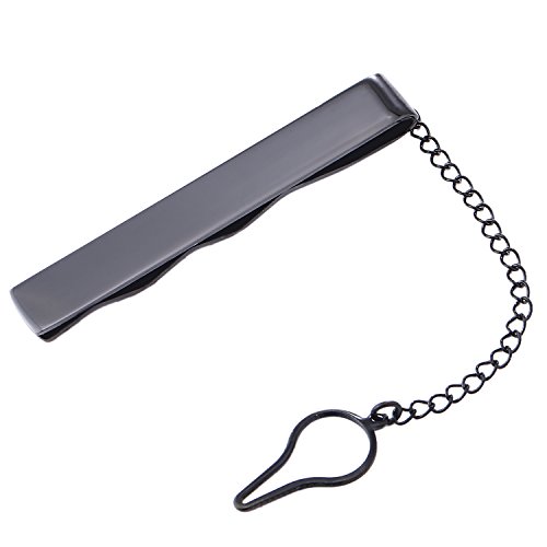 DonDon Herren Krawattenklammer Krawattennadel – schwarz von DonDon