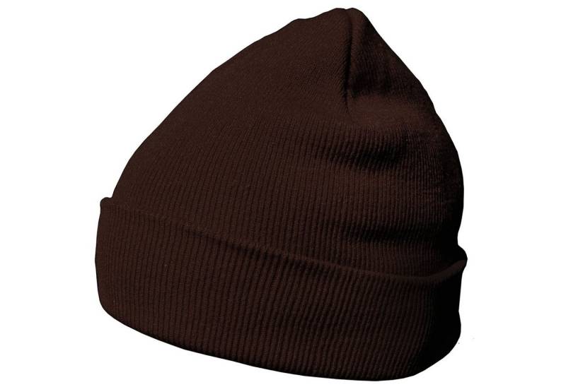 DonDon Beanie Mütze Beanie (Packung, 1-St) Wintermütze, klassisches Design, mit Krempe von DonDon