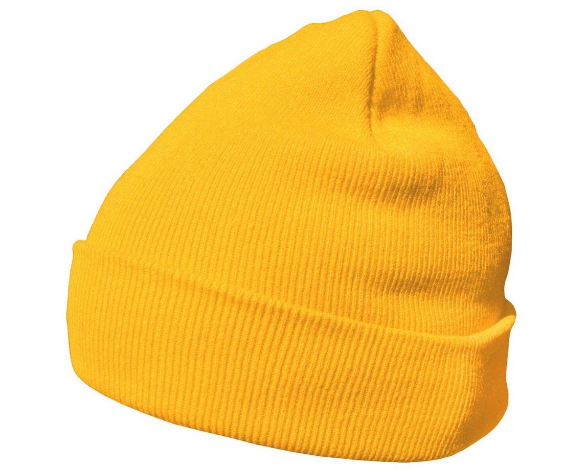 DonDon Beanie Mütze Beanie (Packung, 1-St) Wintermütze, klassisches Design, mit Krempe von DonDon