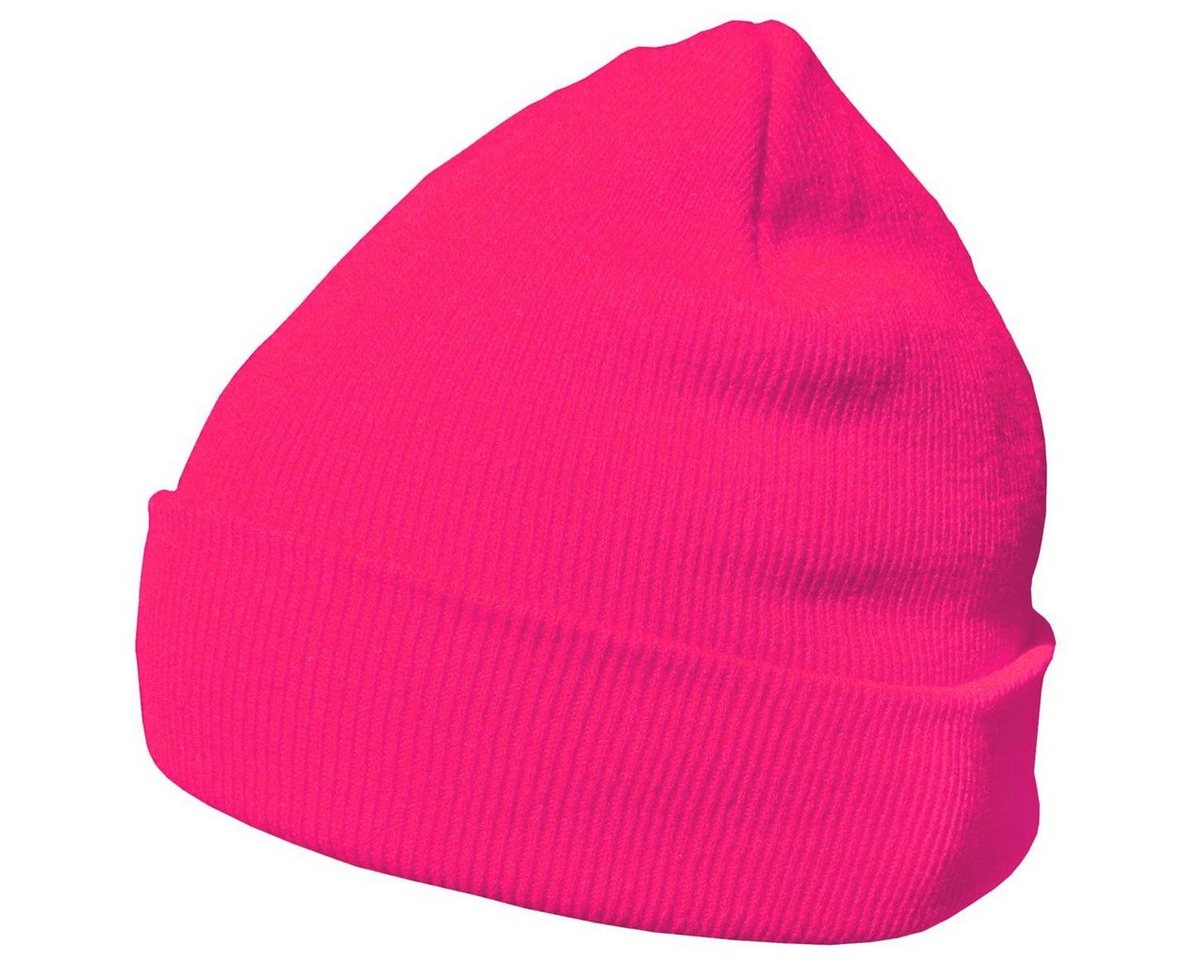 DonDon Beanie Mütze Beanie (Packung, 1-St) Wintermütze, klassisches Design, mit Krempe von DonDon