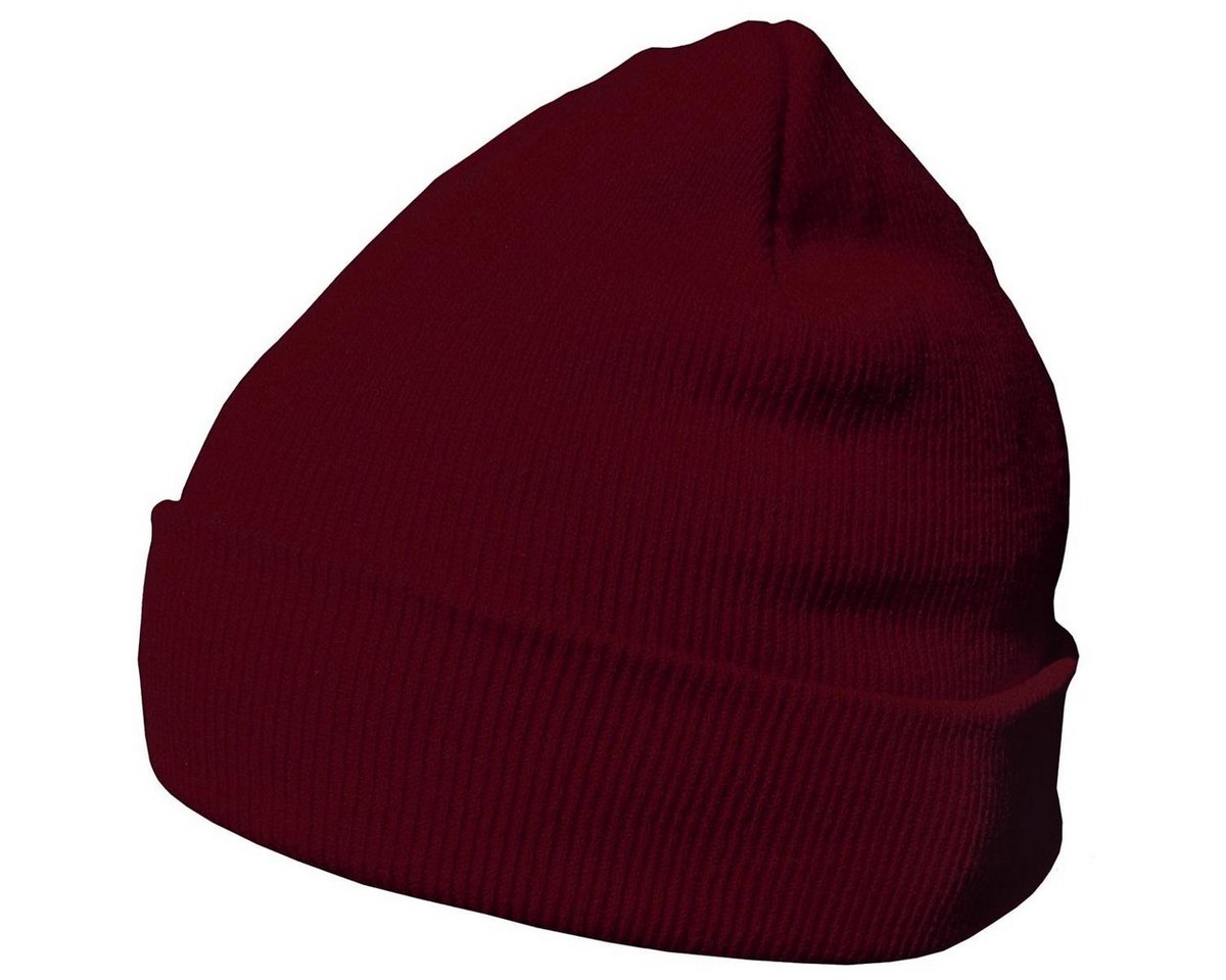 DonDon Beanie Mütze Beanie (Packung, 1-St) Wintermütze, klassisches Design, mit Krempe von DonDon
