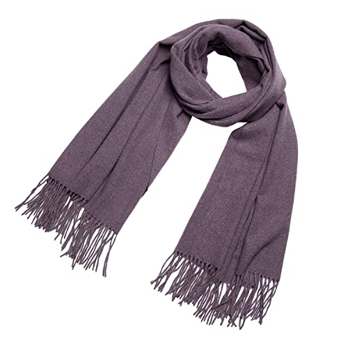 DonDon Schal Damen Winter Wollschal Winterschal groß und flauschig 200 x 70 cm - Violett von DonDon