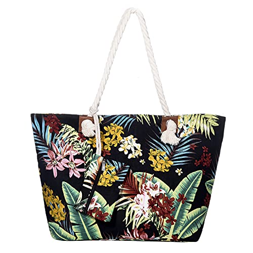 DonDon Badetasche XXL Familie Strandtasche Damen mit Reißverschluss Beach bag groß - Cook Island von DonDon